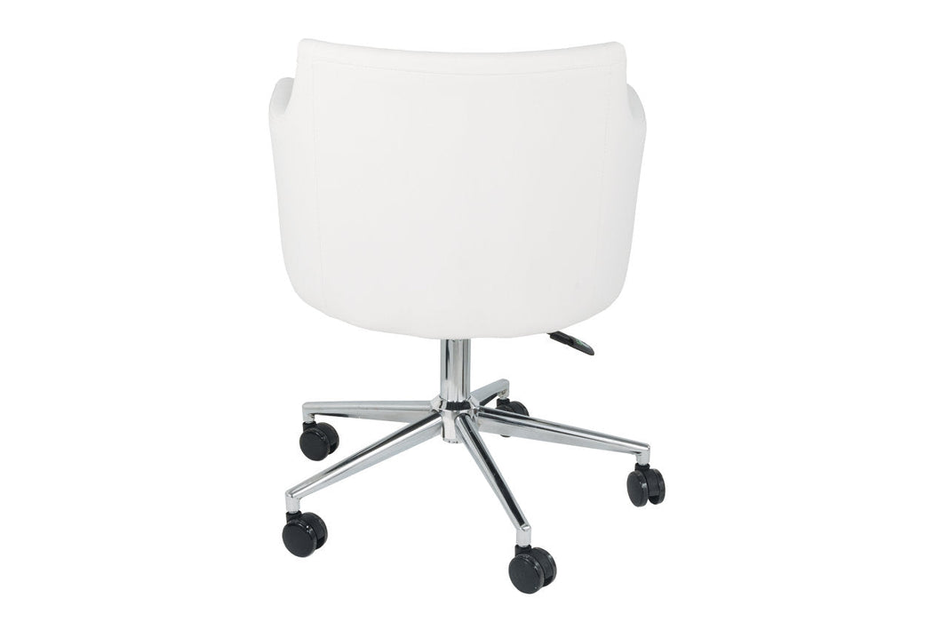 Baraga White Home Office Desk Chair - H410-01A - Vega Furniture