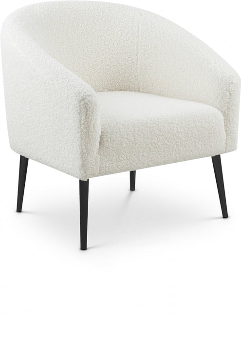 Barlow White Faux Fur Chair - 506 - Vega Furniture