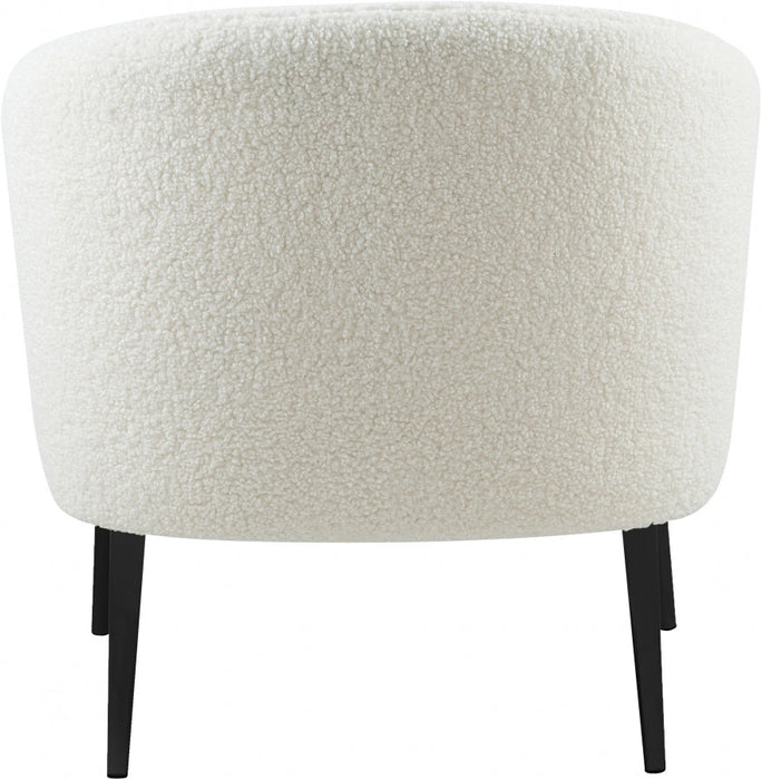 Barlow White Faux Fur Chair - 506 - Vega Furniture