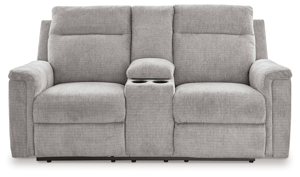 Barnsana Ash Power Reclining Loveseat with Console - 3320196 - Vega Furniture