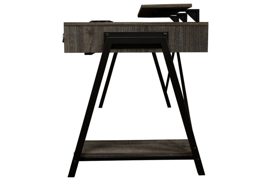 Barolli Gunmetal Gaming Desk - H700-28 - Vega Furniture