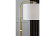 Baronvale Brass Finish Floor Lamp - L206051 - Vega Furniture