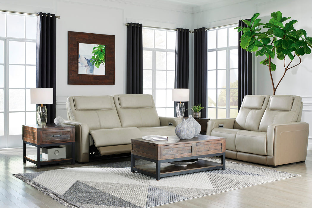 Battleville Almond Power Reclining Living Room Set - SET | U3070547 | U3070514 | U3070513 - Vega Furniture