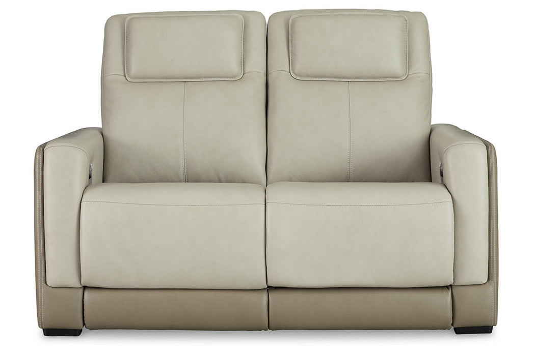 Battleville Almond Power Reclining Loveseat - U3070514 - Vega Furniture