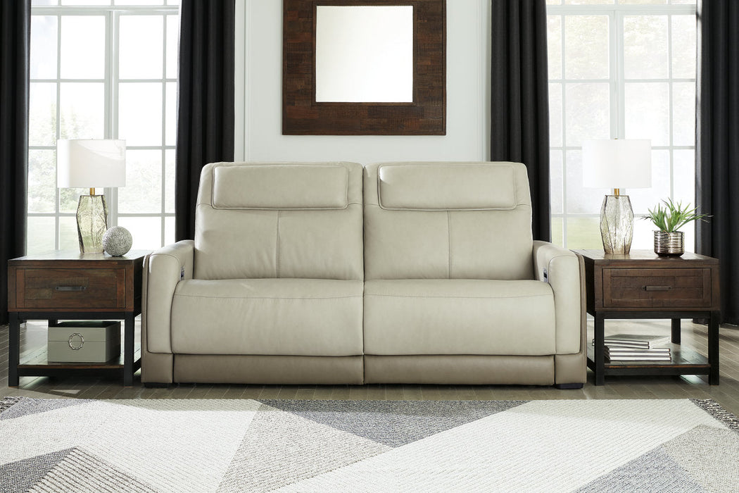 Battleville Almond Power Reclining Sofa - U3070547 - Vega Furniture