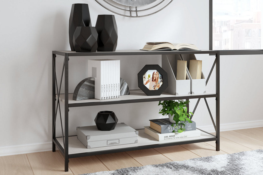 Bayflynn White/Black Bookcase - H288-60 - Vega Furniture