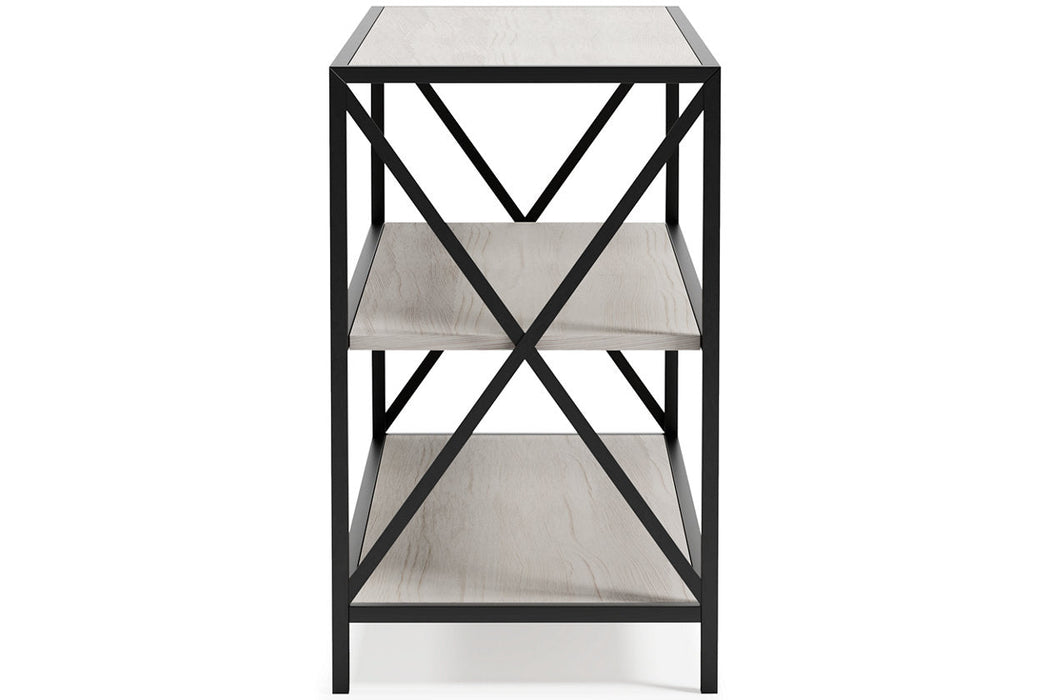 Bayflynn White/Black Bookcase - H288-60 - Vega Furniture