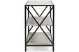 Bayflynn White/Black Bookcase - H288-60 - Vega Furniture