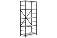 Bayflynn White/Black Bookcase - H288-70 - Vega Furniture