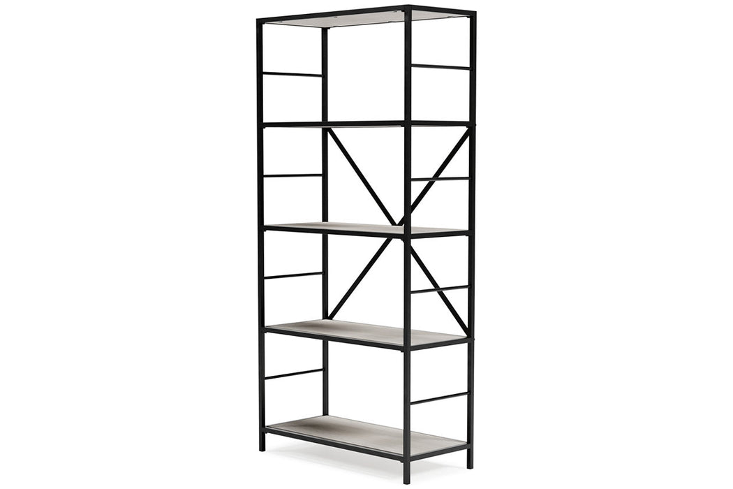Bayflynn White/Black Bookcase - H288-70 - Vega Furniture