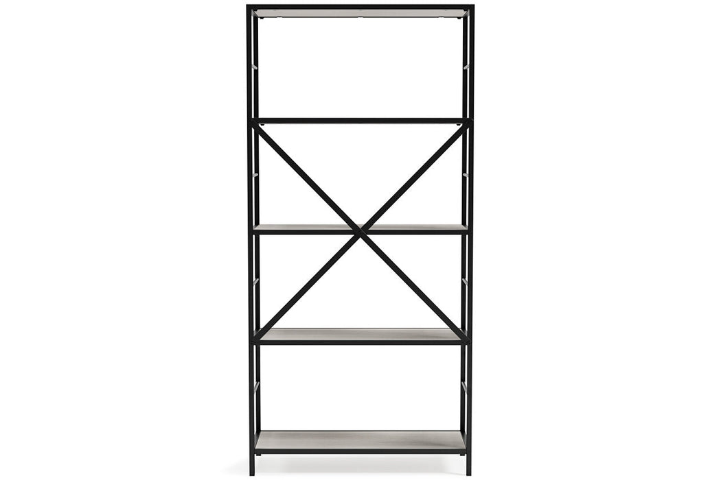 Bayflynn White/Black Bookcase - H288-70 - Vega Furniture