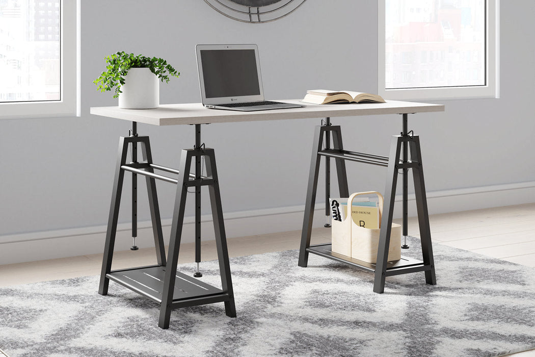 Bayflynn White/Black Home Office Desk - H288-44 - Vega Furniture