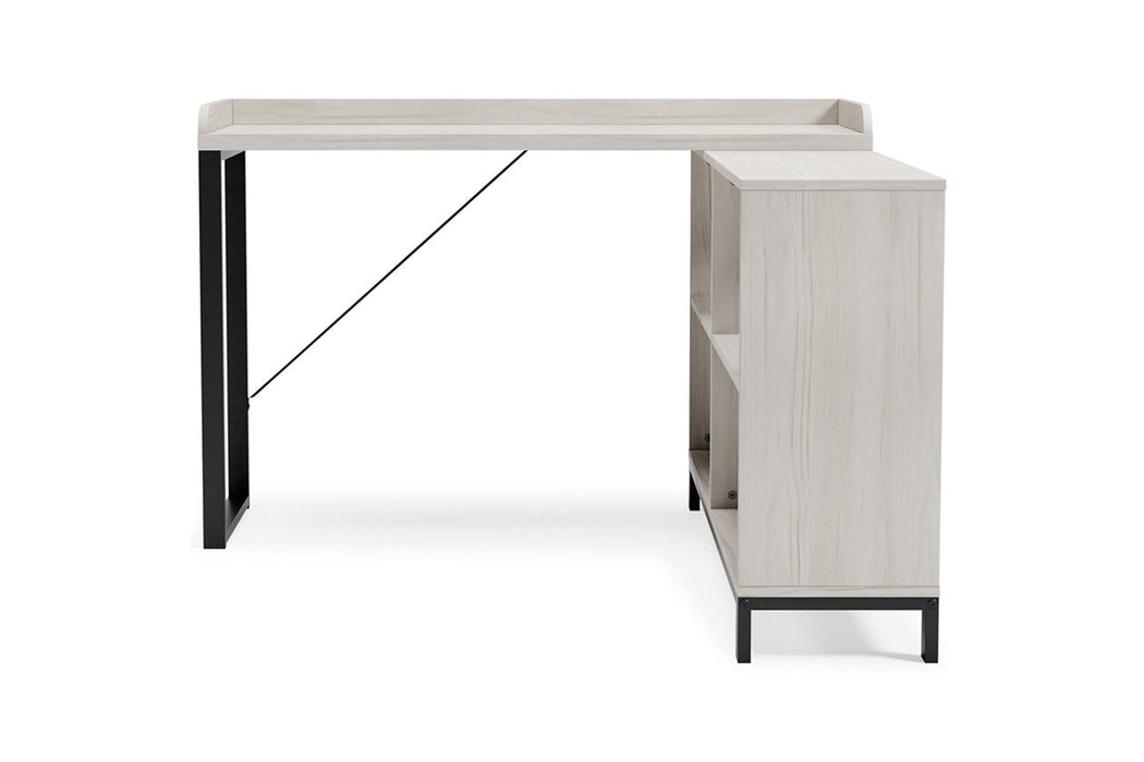 Bayflynn White/Black L-Desk - H288-24 - Vega Furniture