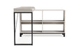 Bayflynn White/Black L-Desk - H288-24 - Vega Furniture