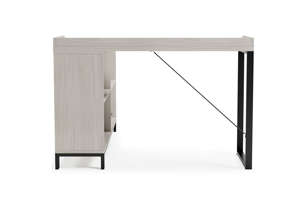 Bayflynn White/Black L-Desk - H288-24 - Vega Furniture