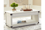 Bayflynn Whitewash Lift-Top Coffee Table - T172-9 - Vega Furniture