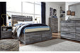 Baystorm Gray Full Panel Bed with 4 Storage Drawers - SET | B100-12 | B221-50 | B221-84S | B221-87 | B221-89 - Vega Furniture