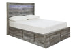 Baystorm Gray Full Panel Bed with 6 Storage Drawers - SET | B100-12 | B221-50(2) | B221-84S | B221-87 - Vega Furniture