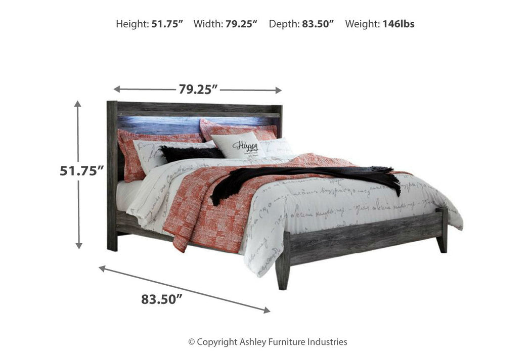 Baystorm Gray King Panel Bed - SET | B221-56 | B221-58 - Vega Furniture