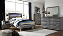 Baystorm Gray LED Panel Youth Bedroom Set - SET | B221-52 | B221-53 | B221-91 | B221-46 - Vega Furniture