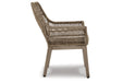 Beach Front Beige Arm Chair with Cushion, Set of 2 - P399-601A - Vega Furniture