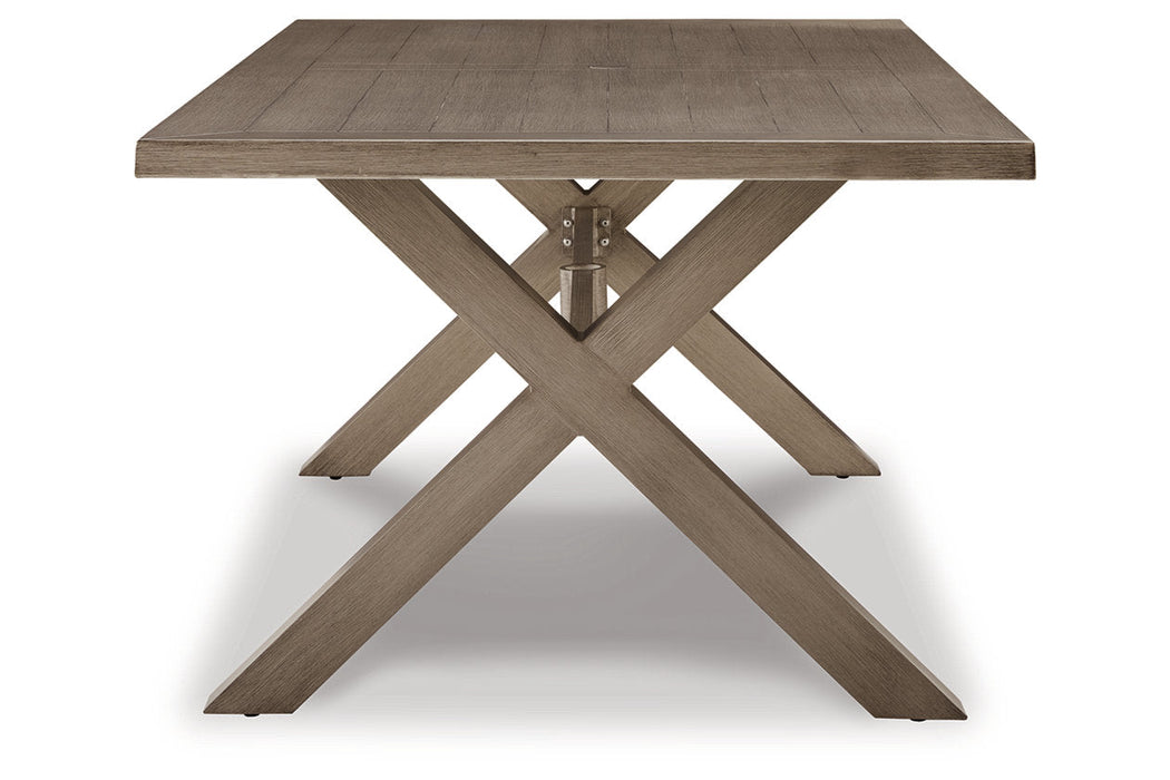 Beach Front Beige Outdoor Dining Table - P399-625 - Vega Furniture