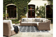 Beachcroft Beige 4-Piece Outdoor Seating Set - SET | P791-846 | P791-851 | P791-854 - Vega Furniture