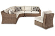 Beachcroft Beige 4-Piece Outdoor Seating Set - SET | P791-846 | P791-851 | P791-854 - Vega Furniture