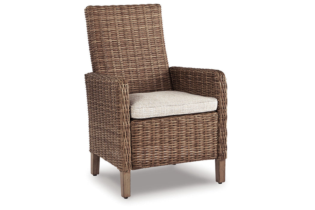 Beachcroft Beige Arm Chair with Cushion, Set of 2 - P791-601A - Vega Furniture