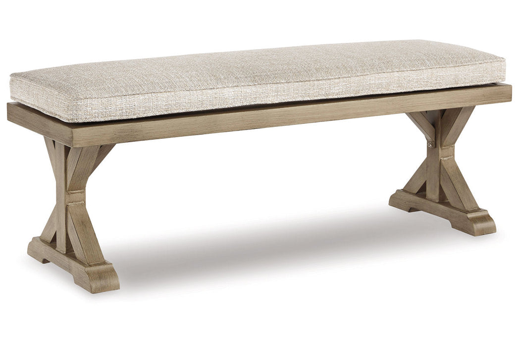 Beachcroft Beige Bench with Cushion - P791-600 - Vega Furniture