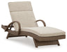 Beachcroft Beige Outdoor Chaise Lounge with Cushion - P791-815 - Vega Furniture