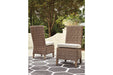 Beachcroft Beige Side Chair with Cushion, Set of 2 - P791-601 - Vega Furniture