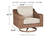 Beachcroft Beige Swivel Lounge Chair - P791-821 - Vega Furniture