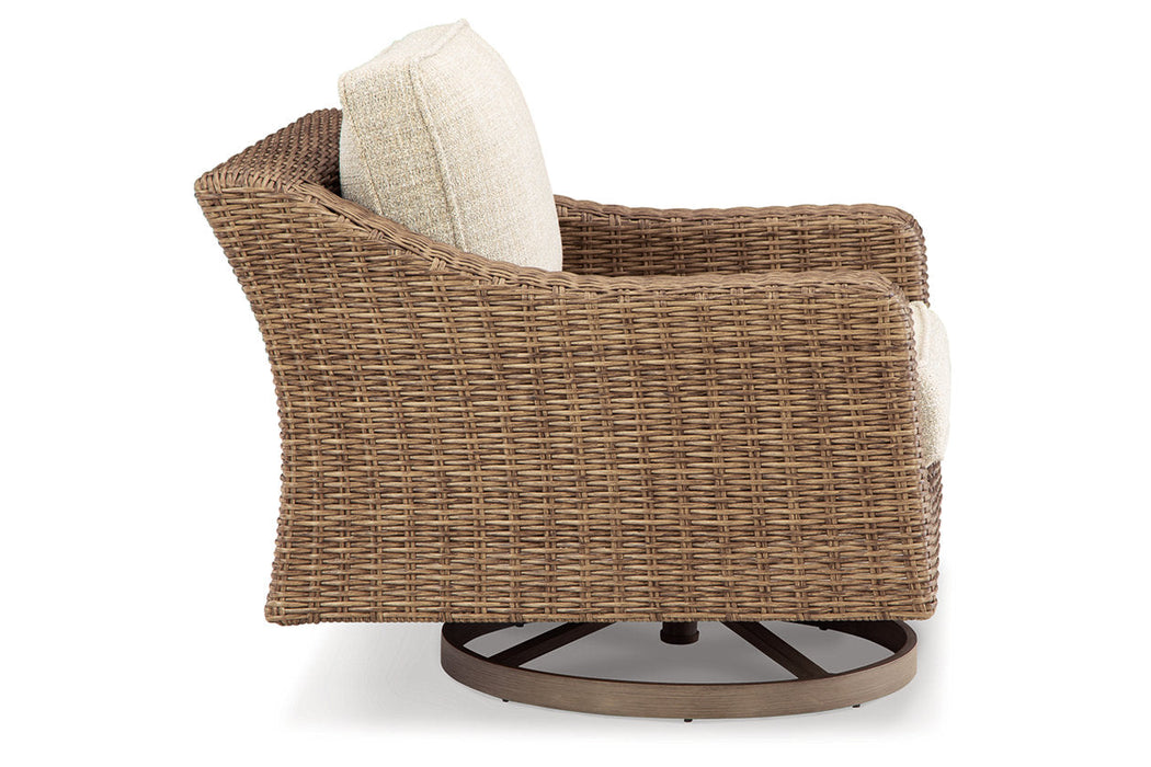 Beachcroft Beige Swivel Lounge Chair - P791-821 - Vega Furniture