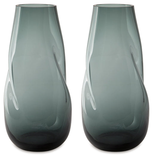 Beamund Teal Blue Vase (Set of 2) - A2900011 - Vega Furniture
