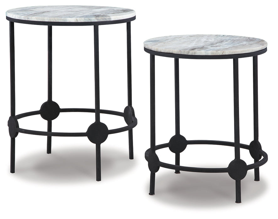 Beashaw Gray/Black Accent Table, Set of 2 - A4000546 - Vega Furniture