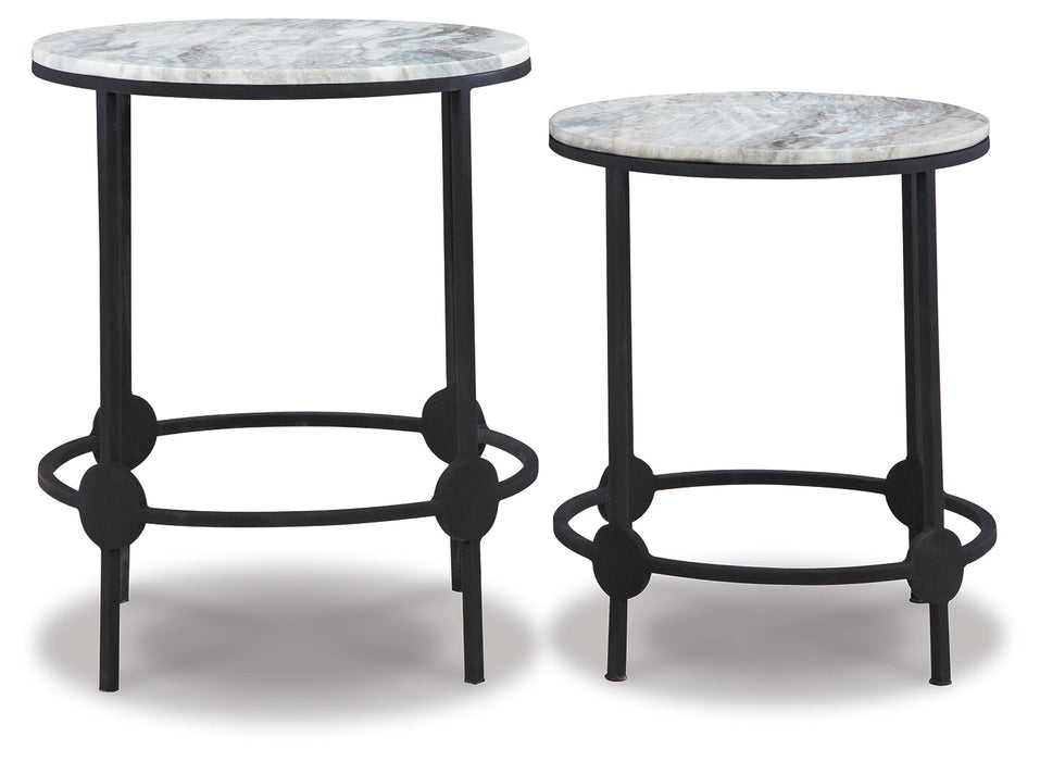 Beashaw Gray/Black Accent Table, Set of 2 - A4000546 - Vega Furniture