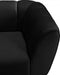 Beaumont Black Velvet Loveseat - 626Black-L - Vega Furniture