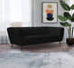 Beaumont Black Velvet Sofa - 626Black-S - Vega Furniture