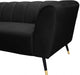 Beaumont Black Velvet Sofa - 626Black-S - Vega Furniture