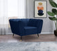 Beaumont Blue Velvet Chair - 626Navy-C - Vega Furniture