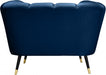 Beaumont Blue Velvet Chair - 626Navy-C - Vega Furniture