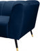 Beaumont Blue Velvet Chair - 626Navy-C - Vega Furniture