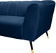 Beaumont Blue Velvet Loveseat - 626Navy-L - Vega Furniture