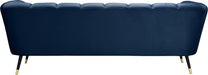 Beaumont Blue Velvet Sofa - 626Navy-S - Vega Furniture