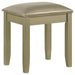 Beaumont Champagne Gold/Champagne Upholstered Vanity Stool - 205297STL - Vega Furniture