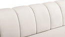 Beaumont Cream Velvet Sofa - 626Cream-S - Vega Furniture