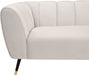 Beaumont Cream Velvet Sofa - 626Cream-S - Vega Furniture