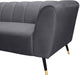 Beaumont Grey Velvet Sofa - 626Grey-S - Vega Furniture