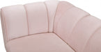 Beaumont Pink Velvet Sofa - 626Pink-S - Vega Furniture